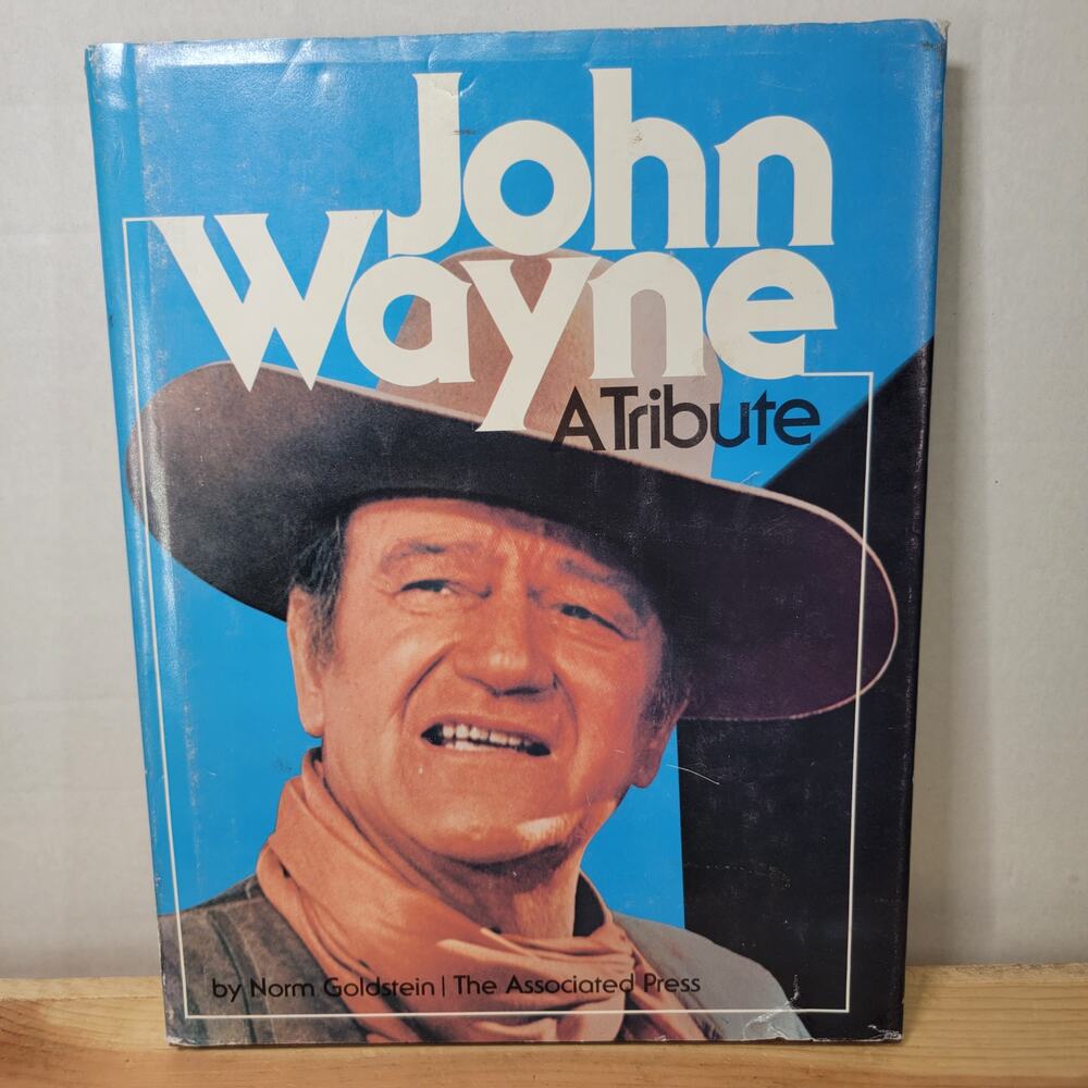 VINTAGE BOOK John Wayne A Tribute 1979 (hardback + dust cover)